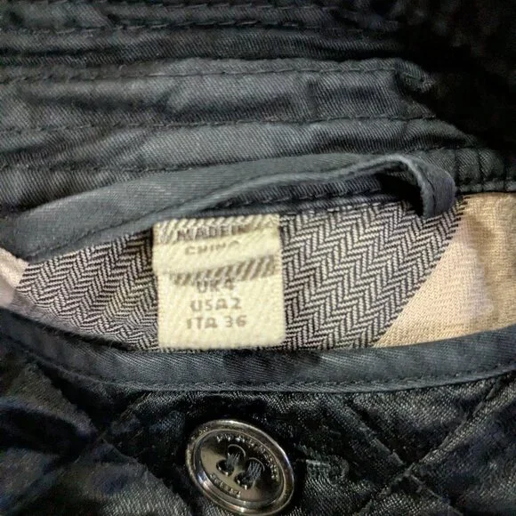 Burberry Brit black trench coat with removable shell size 2 or XS - Picture 4 of 7